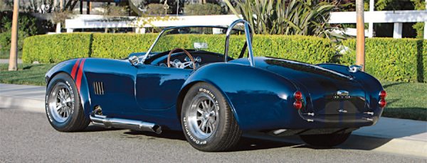 Factory Five Racing offers the Cobra Mk4 in Complete Kit for $19,900 and a Base Kit for $12,990. The owner needs to source the engine, drivetrain, and some related parts for the Complete Kit while the Base Kit requires the use of a Mustang donor car.