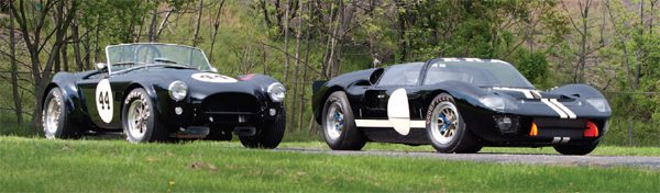 E.R.A. replicas pay accurate homage to the race cars they emulate. The 289FIA (left) kit and the Ford GT40 Spyder (right) replica are extremely close to the originals. Of the first three Cobra replica companies in the business, Unique Motorcars, E.R.A. Replicas, and Contemporary, only Unique and E.R.A. are still preeminent Cobra kit manufacturers. Contemporary’s molds, tools, and dies were sold to Factory Five Racing. FFR is now the largest Cobra replica manufacturer in the world. 