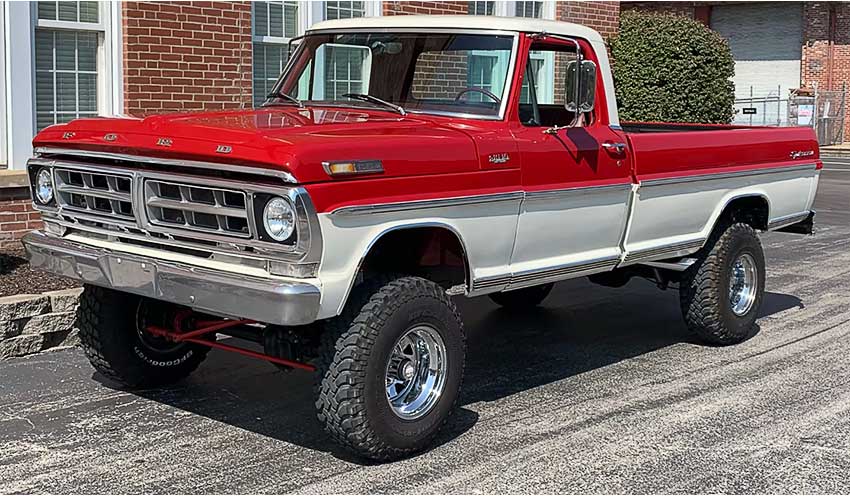 1967-1972 Ford F100 Model Years Identification Guide