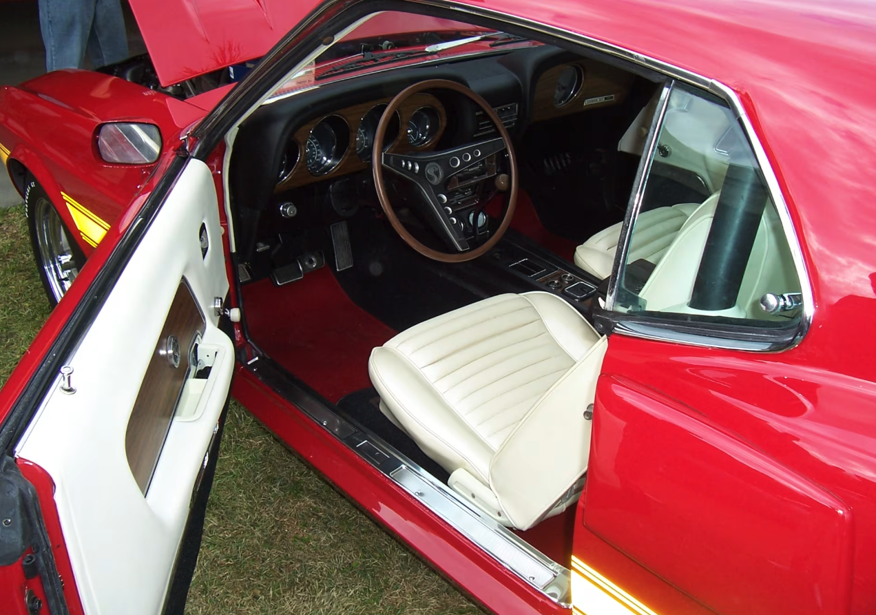 1969 Shelby white upholstery