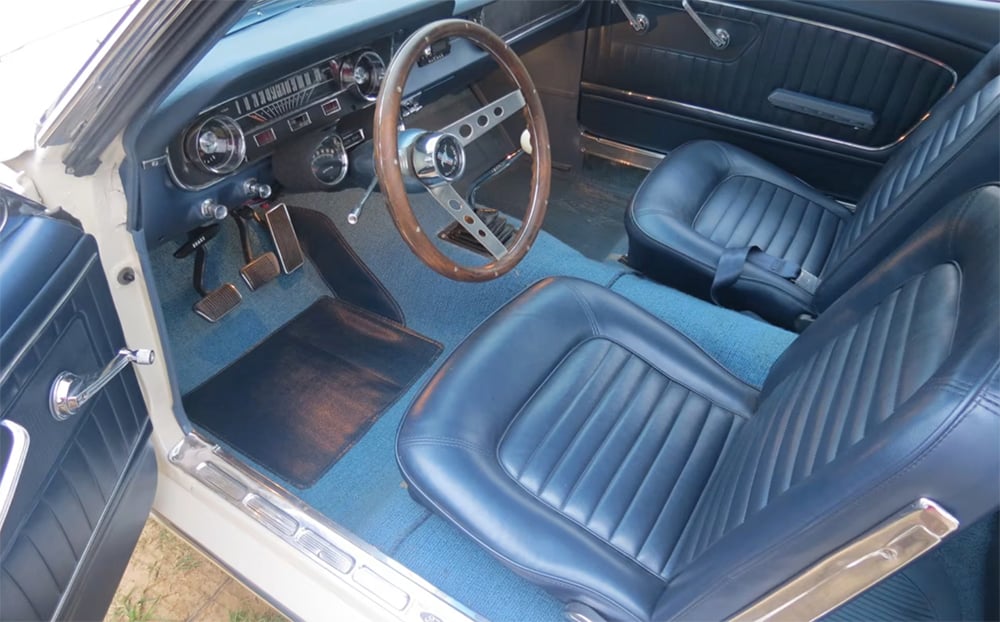 1965 Mustang white dash 1000