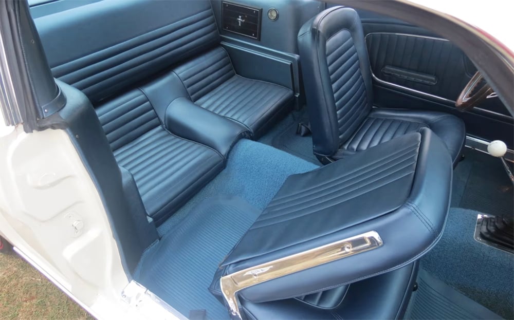 1965 Mustang white interior 1000