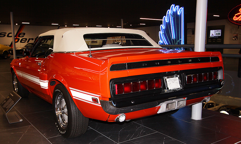 1969 GT500 orange rear