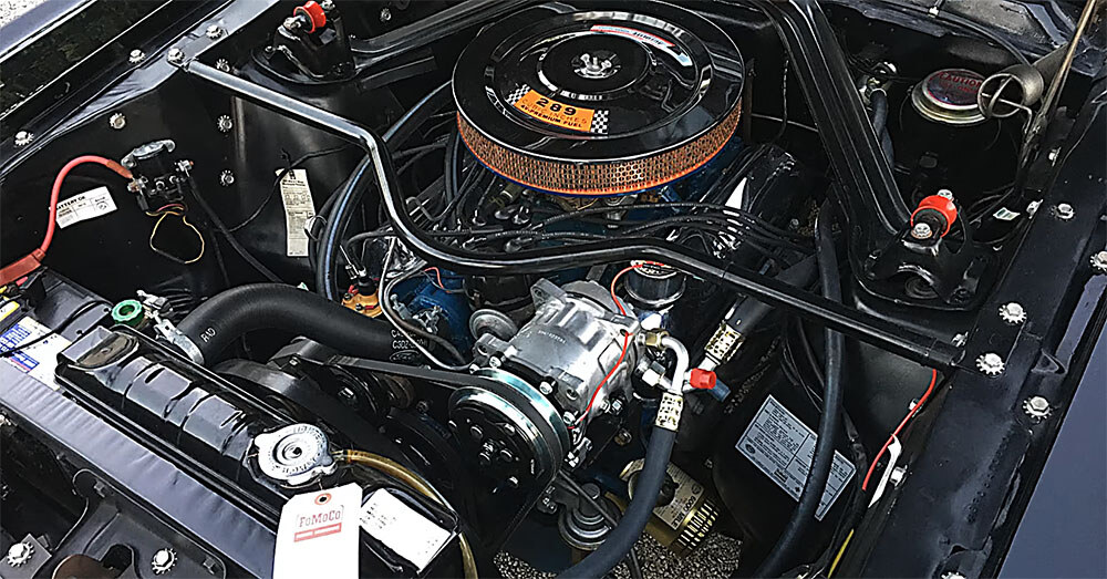 1966 Mustang data plate engine 1K