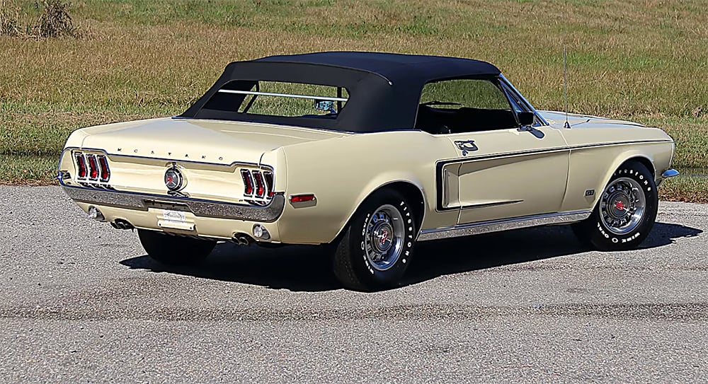 1968 Mustang yellow rear copy