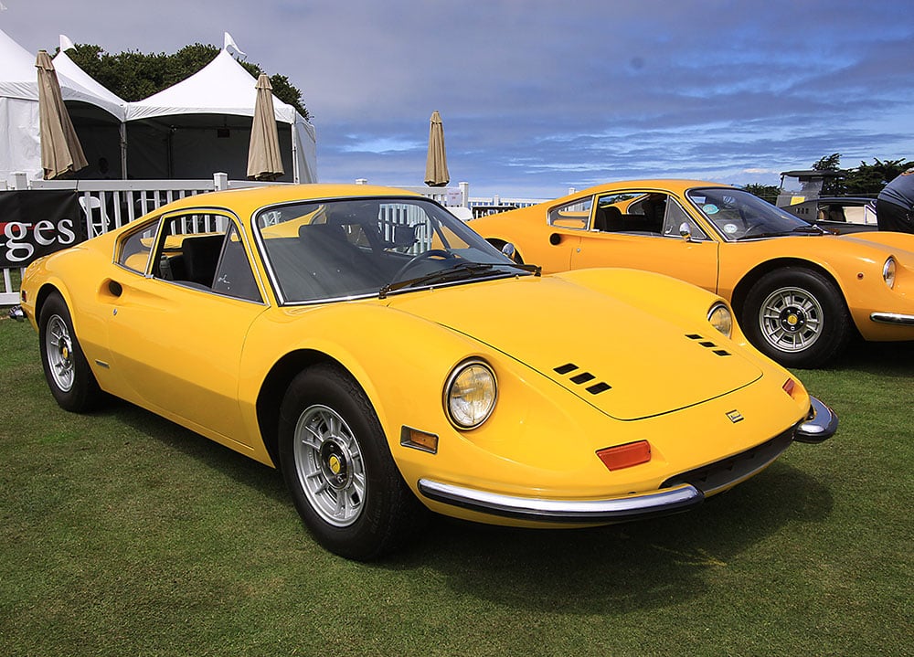 yellow Dino Ferrari