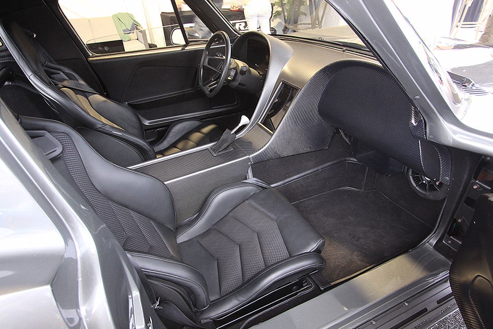 Carbon Corvette interior