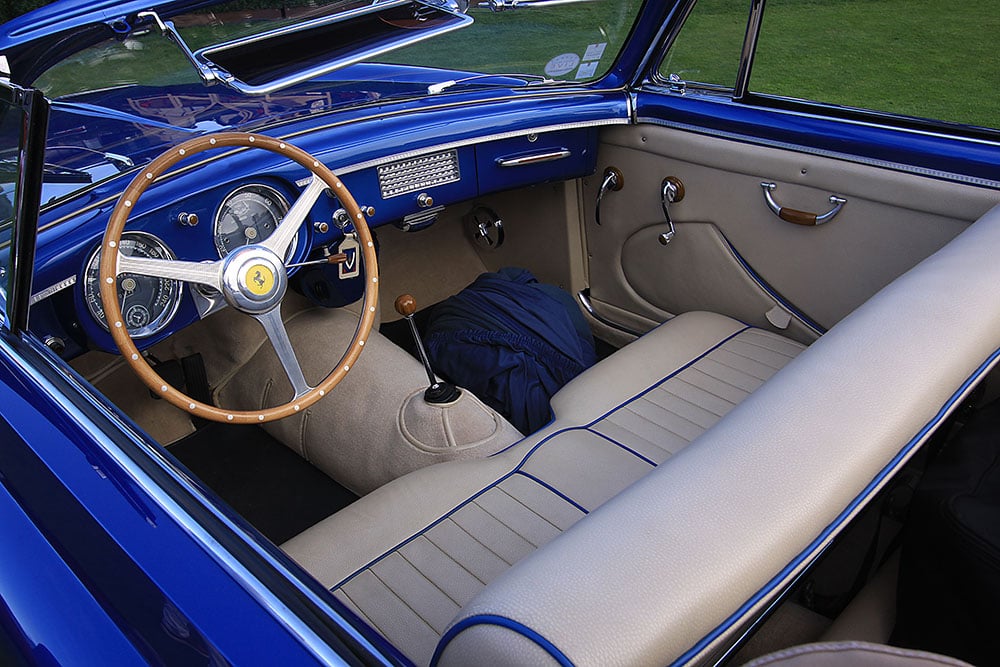 1952 Ferrari 342 America cockpit