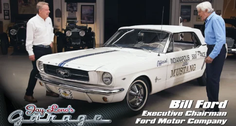 Jay Leno Hijacks Bill Ford’s 1964.5 Mustang Indy 500 Official Pace Car