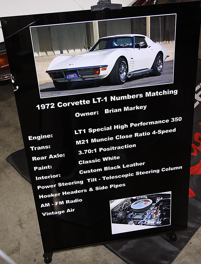 1972 Corvette sign