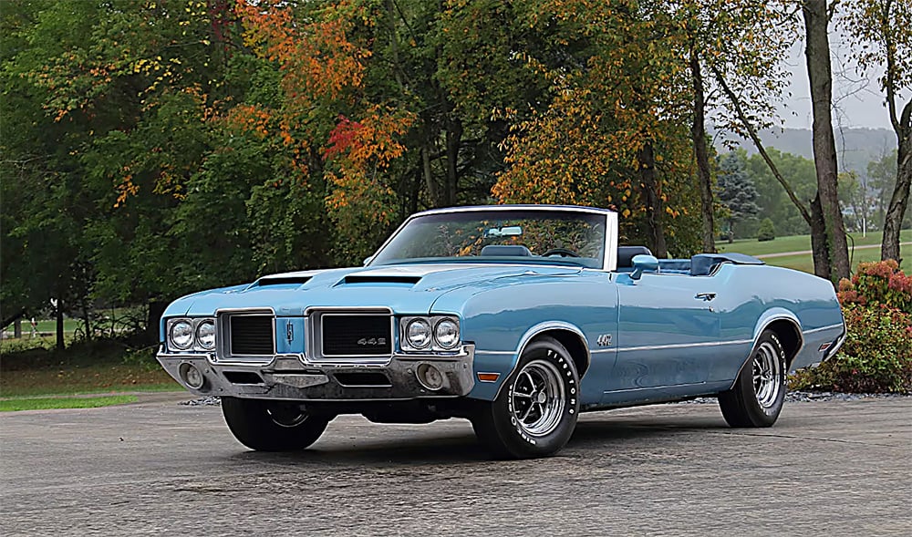 1971 Oldsmobile 442 front blue copy