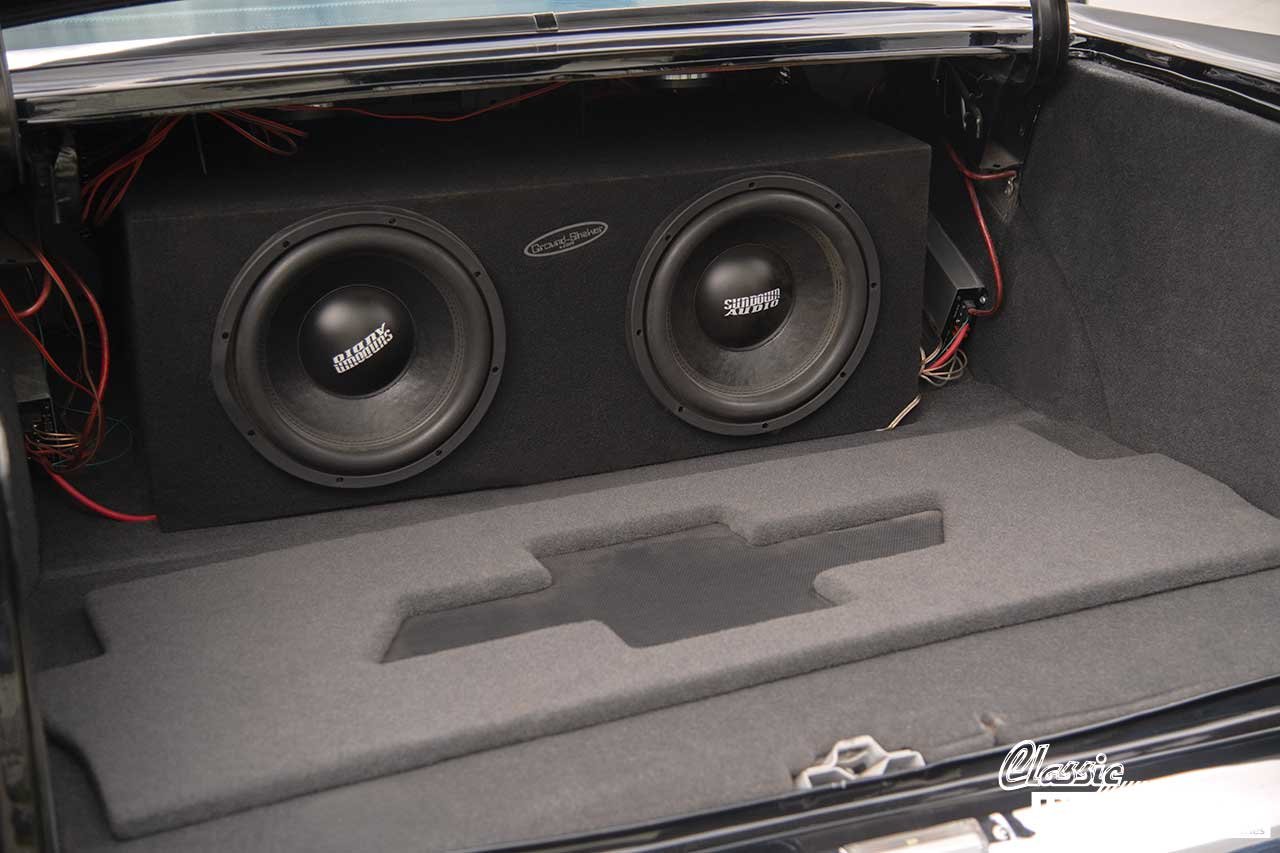 57_Chevy_Black_Grey_Trunk_Speakers