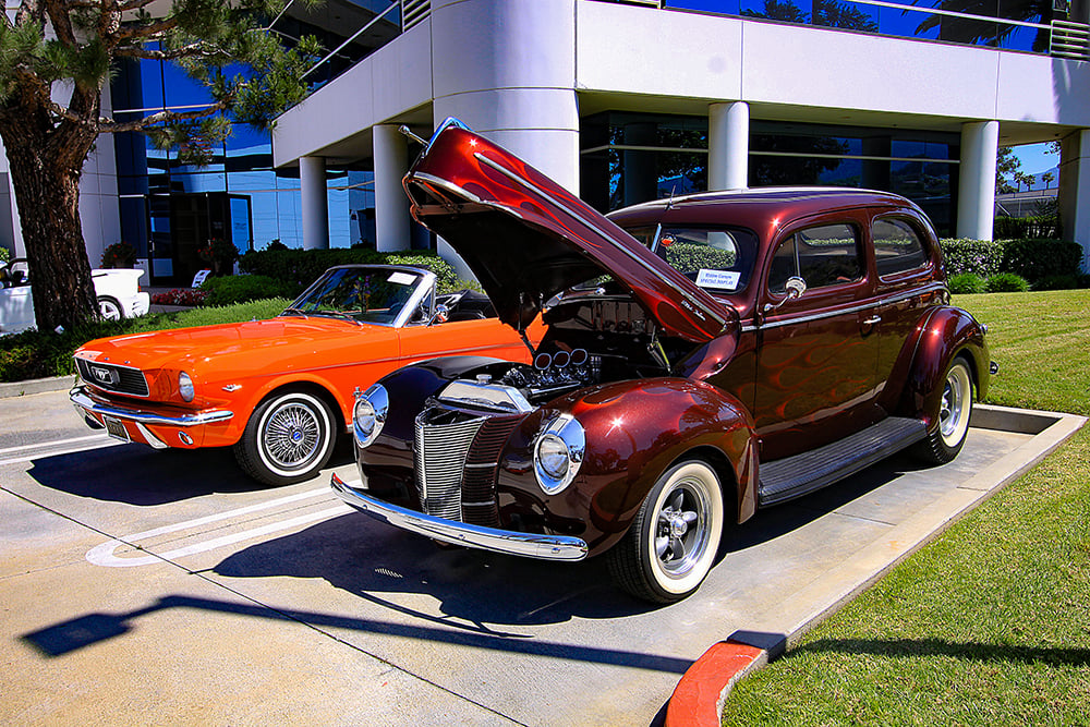 1940 Ford and Mustang convertible copy