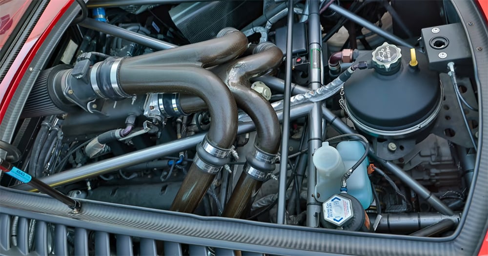 2005 Saleen S7 &L V8 twin turbo engine 750 horsepower copy 2