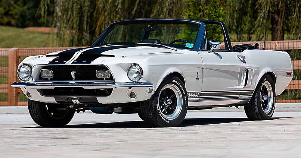 1968 Shelby GT500 conv white paint-colors