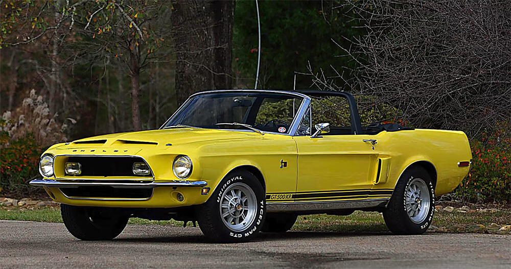 1968 GT500KR special yellow conv paint-colors