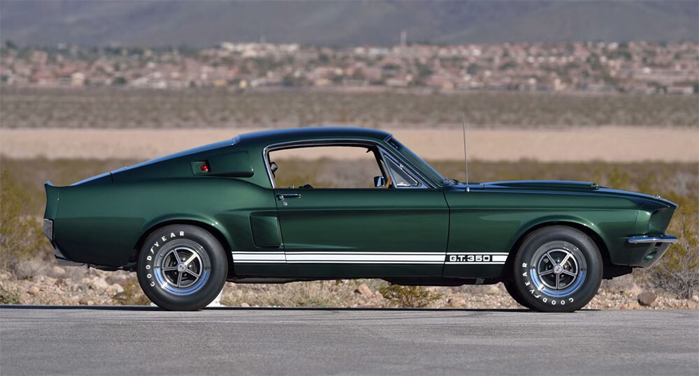 1967 GT350 side Dark Moss Green paint-colors