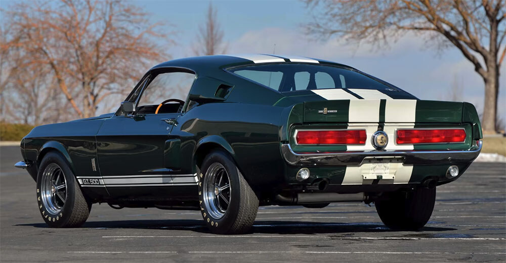1967 Shelby GT500 dark moss green paint-colors