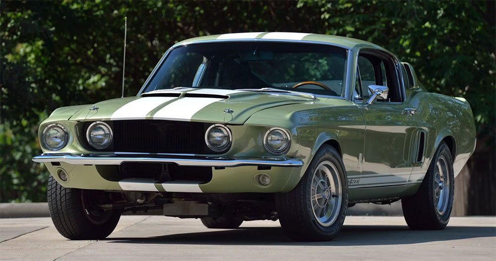 1967 GT500 lime gold paint-colors