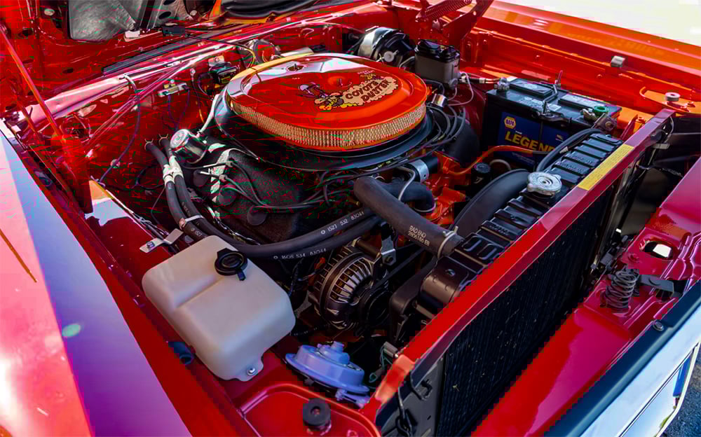 1969 Road Runner 426 Hemi Mopar VIN decoder engine bay