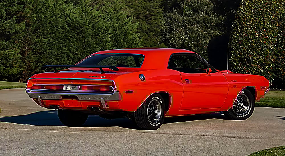1970 Dodge Challenger Mopar VIN decoder rear