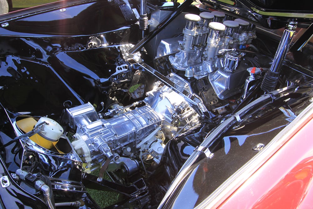burgundy Pantera engine