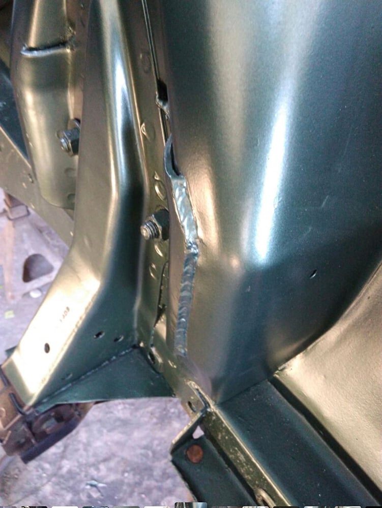 Bullitt reinforced driver shock tower copy
