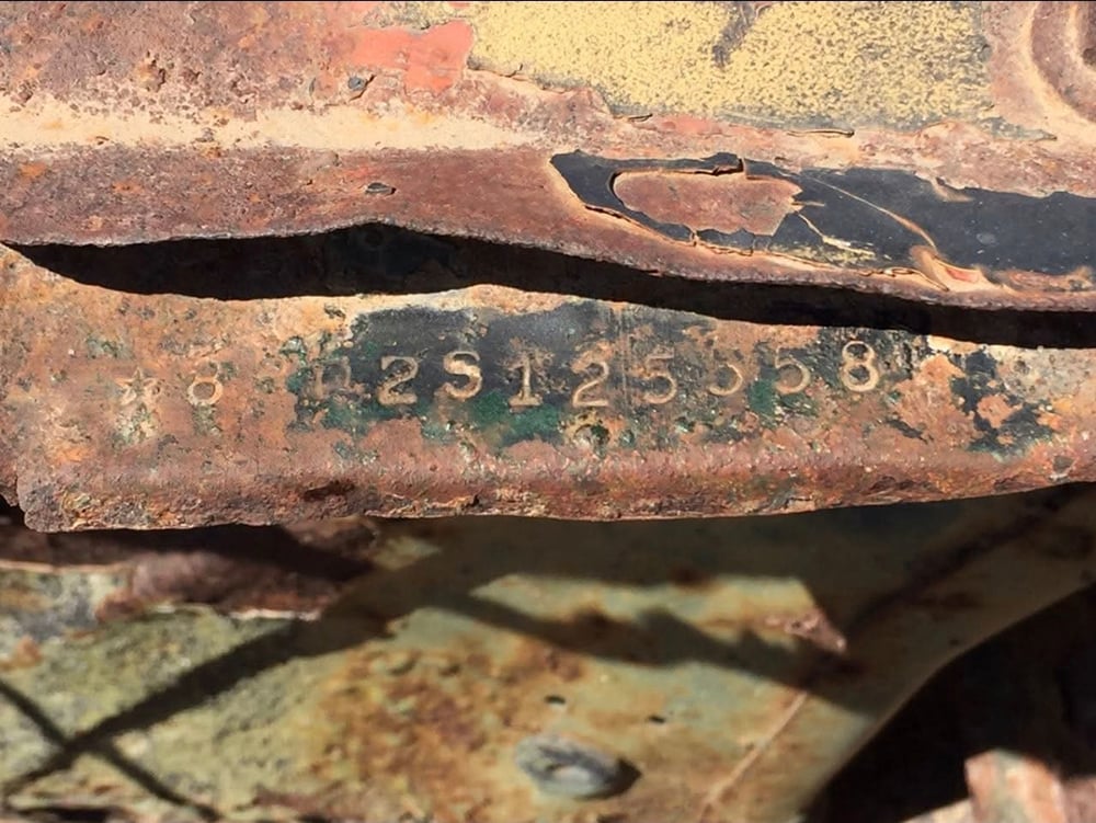 Bullitt driver side apron vin rusty copy