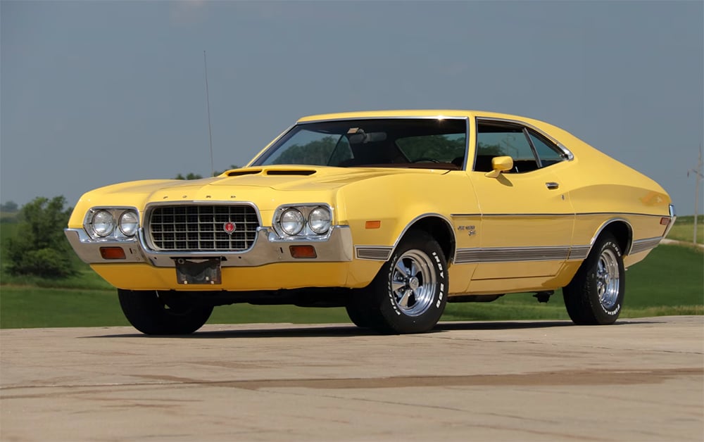 1972 Torino Gran Torino yellow front mags copy
