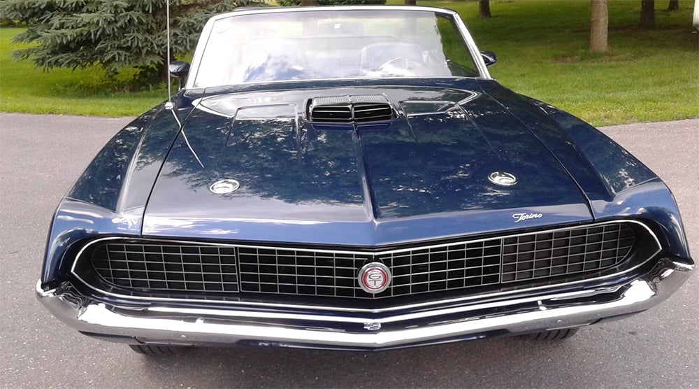 1970 Ford Torino GT convertible 351 four speed front copy