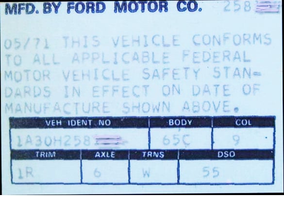 Torino certificate label copy